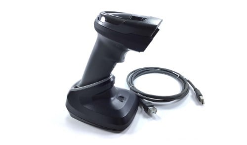 Zebra DS2278-SR7U2100PRW DS2278 Barcode Scanner | 2D, Standard Range, Cordless, Black | USB Kit Includes Presentation Cradle, Scanner and Cable