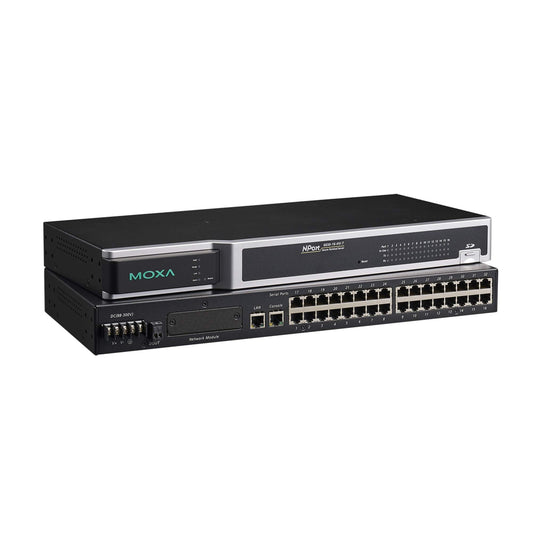Moxa NPort 6650-16 Rackmount Secure Device Server | 16-Port RS-232/422/485, 100–240VAC Input