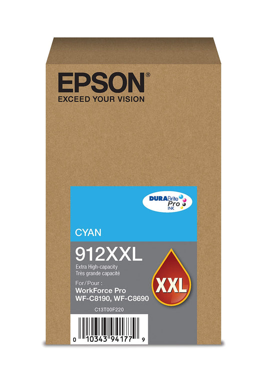 Epson DURABrite Pro T912XXL220 Ink Cartridge | Extra High Capacity Cyan