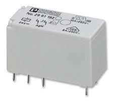 PHOENIX CONTACT 2961192 RELAY, POWER, DPDT, 24VDC, 8A, SOCKET (10 pieces)