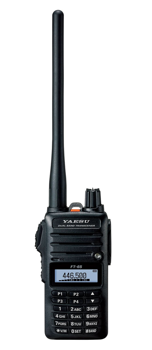 Yaesu FT-65 / FT-65R Dual-Band Handheld Transceiver| 144/440 MHz, 5W, Rugged & Compact, 3-Year Warranty