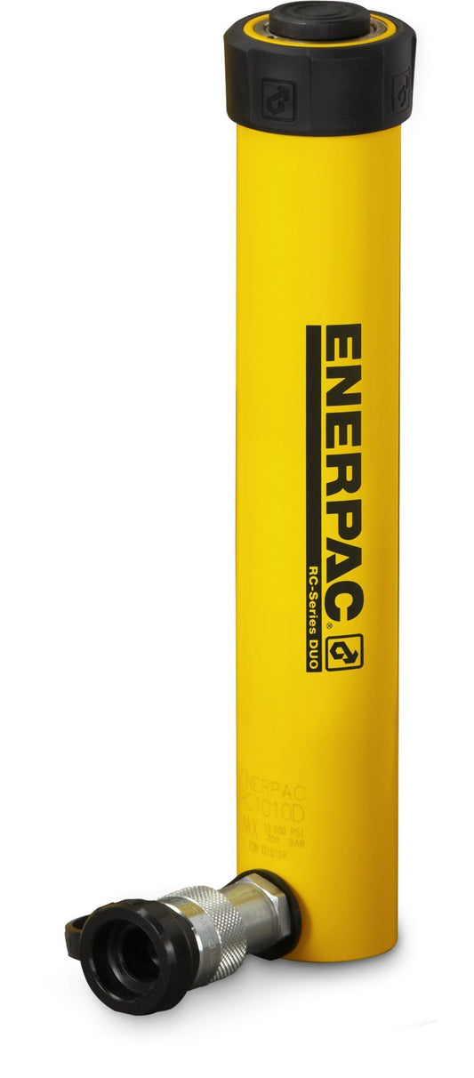 Enerpac RC-1014 Single-Acting Alloy Steel Hydraulic Cylinder with 10 Ton Capacity, Single Port, 14" Stroke