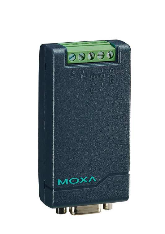Moxa TCC-80 RS-232 to RS-422/485 Converter | Port-Powered, 15kV Serial ESD, Terminal Block
