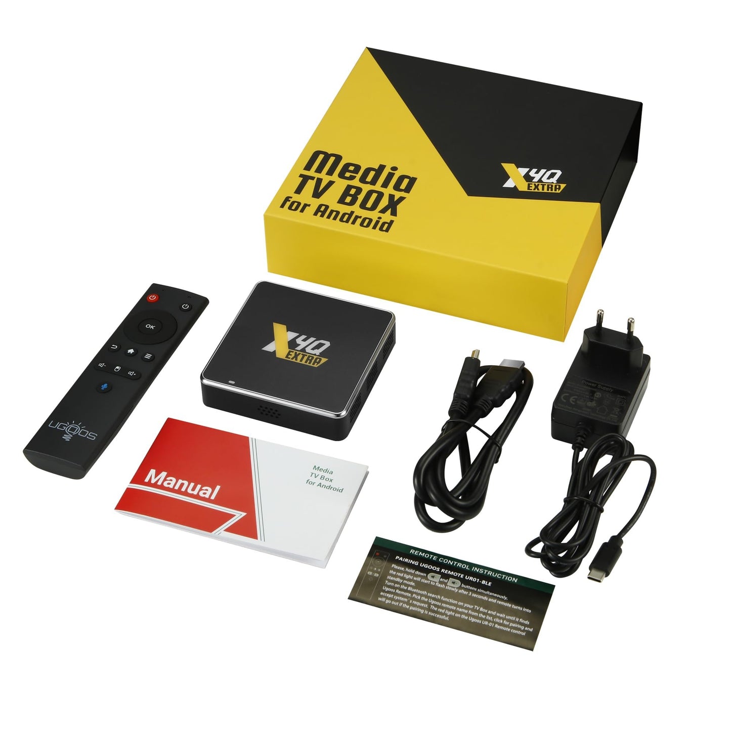 Ugoos X4Q Android 11 TV Box | 4GB RAM, 128GB ROM, Amlogic S905X4-J, WiFi Dual Band, BT5.1, USB 3.0, 1000M Ethernet, 4K HDR