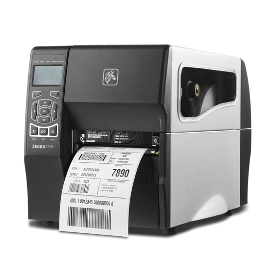 Zebra ZT230 Thermal Transfer Industrial Printer | 300 dpi, 4" Print Width, Serial/USB/Ethernet, Model ZT23043-T01200FZ
