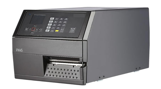 Honeywell PX4EU Industrial Thermal Transfer Label Printer | 203 DPI, Ethernet & Parallel Interface, Real-Time Clock, Label Taken Sensor, Self-Strip, Includes Power Cord
