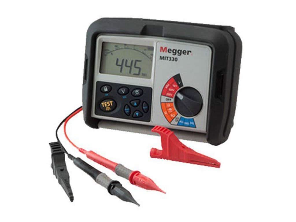 Megger MIT310-EN Insulation Tester, LCD with Backlight Display