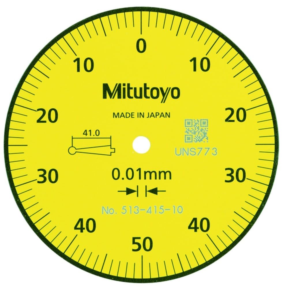 Mitutoyo 513-415-10E DIAL | TI, BAS, STD 1.0 mm, 3 μm Accuracy, Yellow