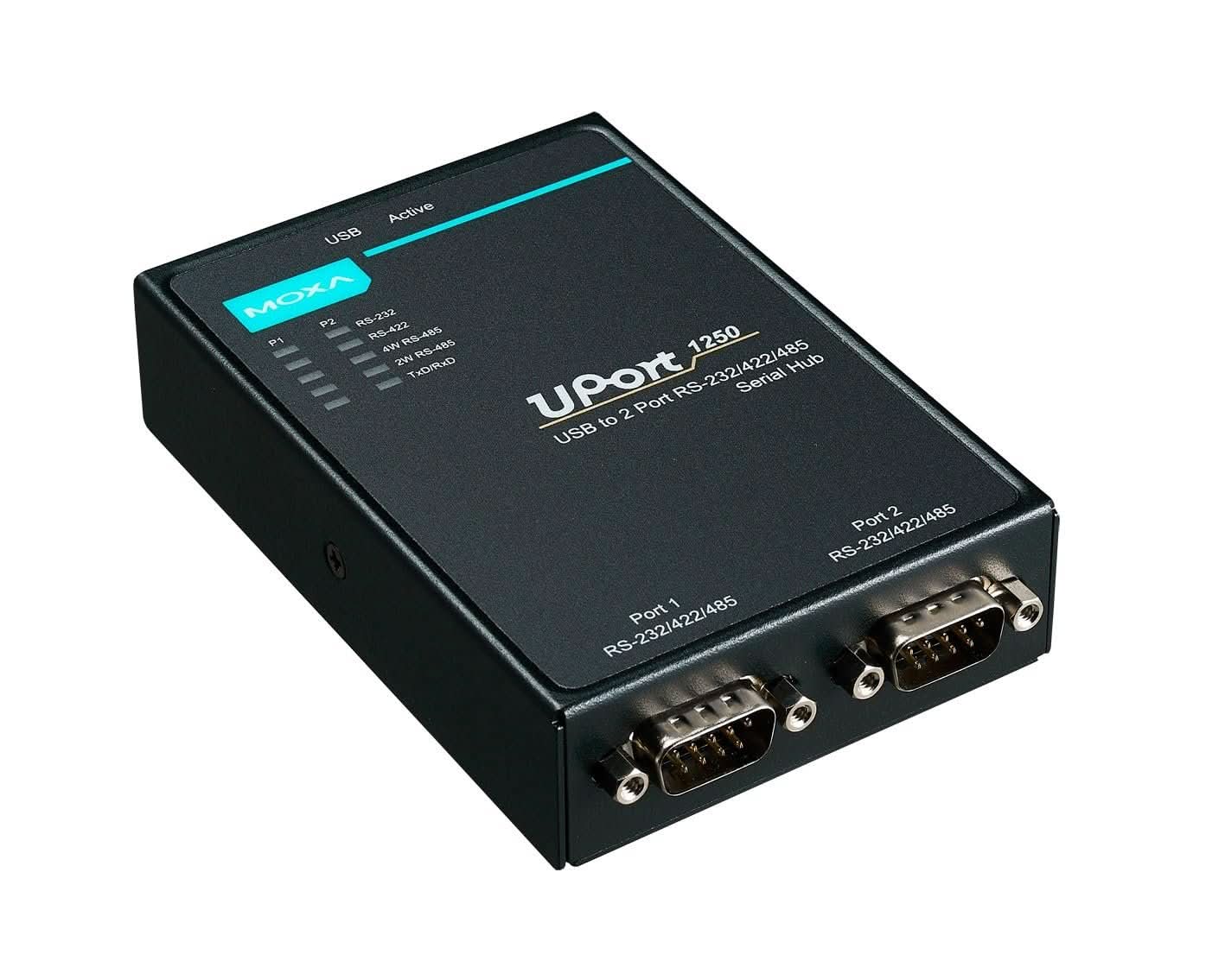 MOXA UPort 1250 USB-to-Serial Hub | 2-Port, RS-232/422/485