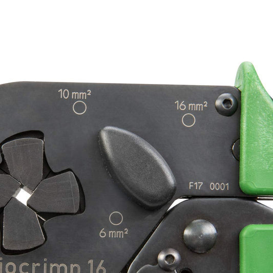 WAGO Variocrimp 16 | For insulated and uninsulated ferrules, 10 – 6 AWG