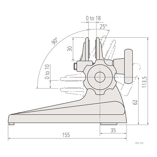 Mitutoyo 156-101-10 Micrometer Stand | Fits Micrometers Up to 4-inch