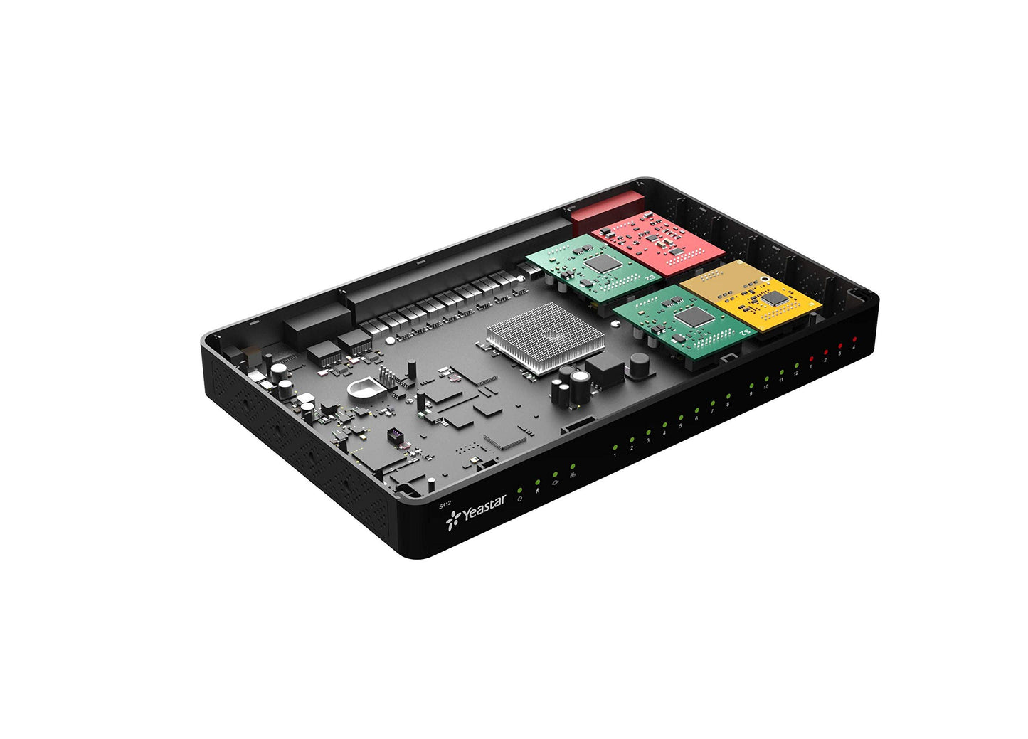 Yeastar S50 VoIP PBX | 12 Analog/8 VoIP Extensions, 8 Concurrent Calls, 4 Trunks, Auto Provisioning (Yealink/Cisco/Poly)