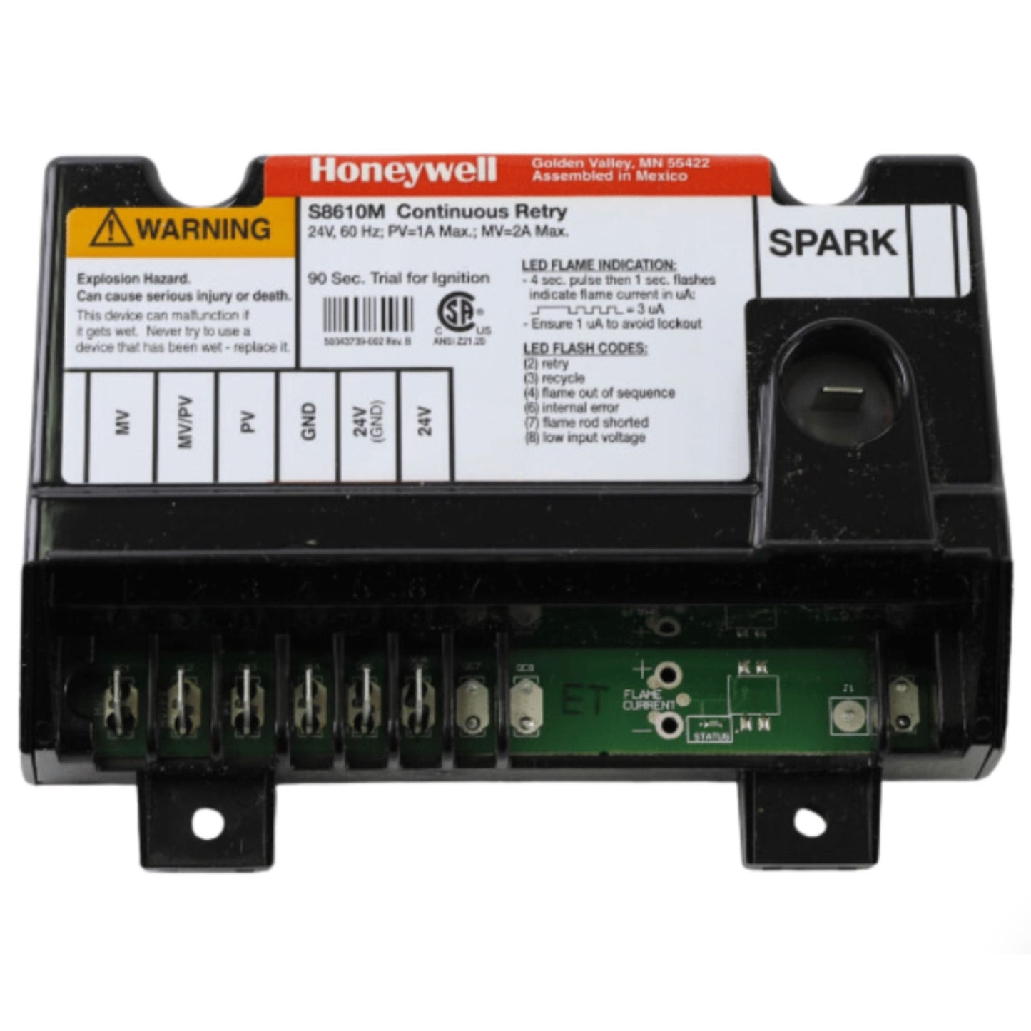 Honeywell, Inc. S8610M3009 IGNITION CONTROL