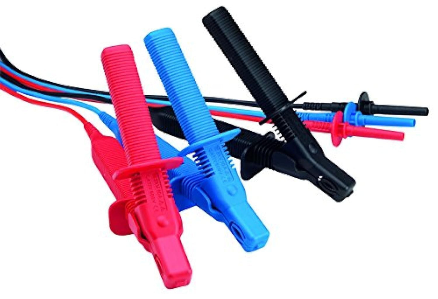 Megger 3-Piece Insulated Lead Clips Set, 10' Length
