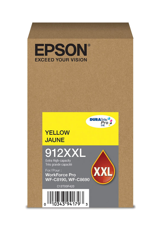 Epson DURABrite Pro T912XXL420 Ink Cartridge | Extra High Capacity, Yellow
