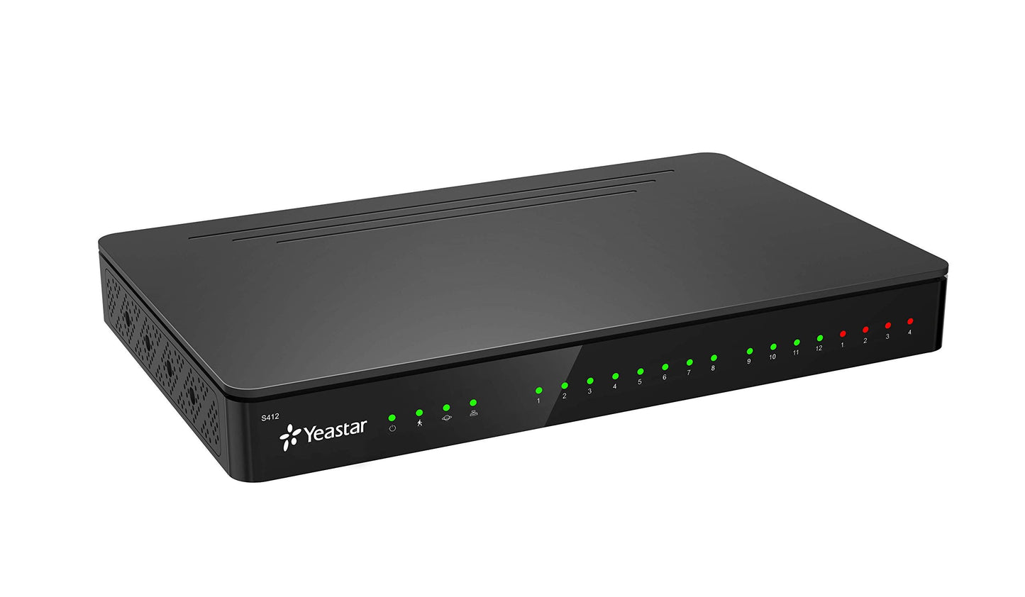 Yeastar S50 VoIP PBX | 12 Analog/8 VoIP Extensions, 8 Concurrent Calls, 4 Trunks, Auto Provisioning (Yealink/Cisco/Poly)