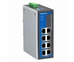 Moxa EDS-308 Unmanaged Industrial Ethernet Switch | 8x 10/100BaseTX, Smart Relay Output Alarm