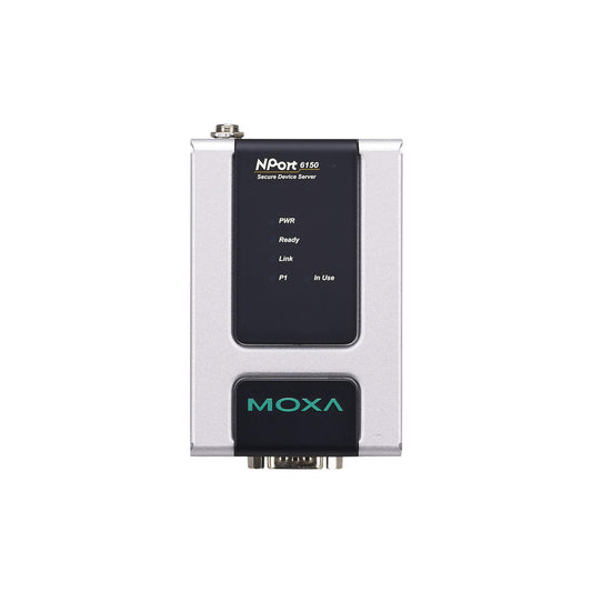 Moxa NPort 6150 Secure Device Server | 1-Port RS-232/422/485, 12–48V, with Adapter