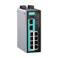 MOXA EDR-810-2GSFP Industrial Secure Router Switch--- NO VPN--- with 8 10/100BaseT(X) Ports, 2 1000BaseSFP Slots, 1 WAN, Firewall/NAT, -10 to 60C