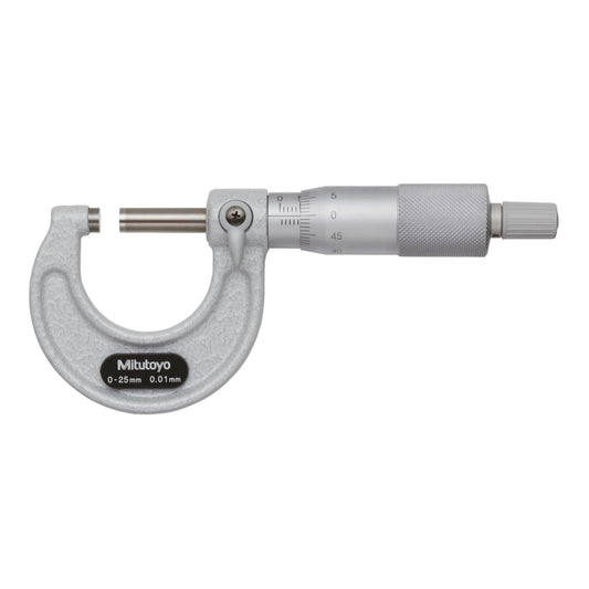 Mitutoyo 103-146-10 Outside Micrometer | 225–250mm Range, Baked-Enamel Finish, Ratchet Stop, 0.01mm Graduation, ±0.005mm Accuracy