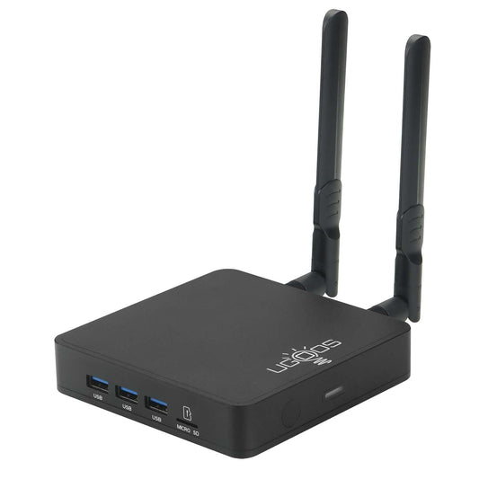 Ugoos AM9 Android TV Box | 64-Bit, 4K HDR Streaming, Amlogic S905X5 Quad-Core, 4GB RAM, 64GB Storage, WiFi 6, Bluetooth 5.2, HDMI 2.1, With Remote