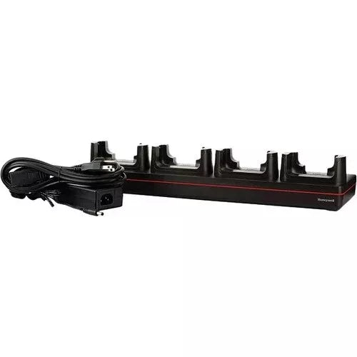 HONEYWELL, CHARGING BASE, CT40, 4-BAY NET BASE, WITH US POWER CORD, USB COMMUNICATION, BLACK