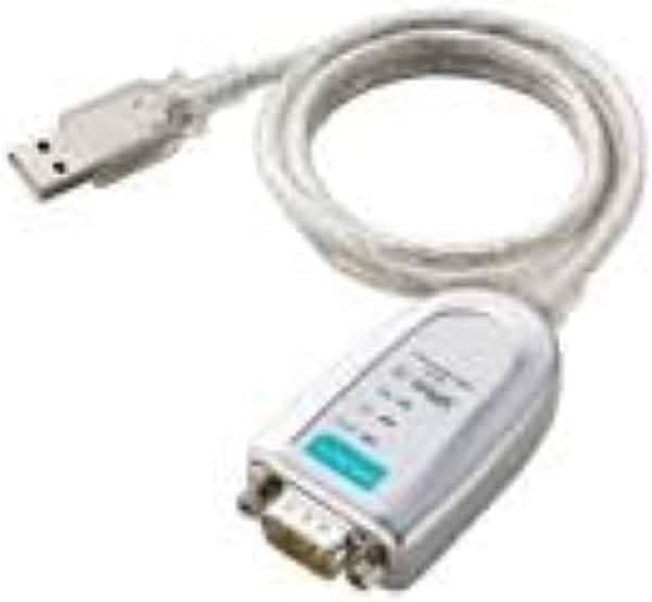 Moxa UPort 1110 USB to RS-232 Serial Converter with 921.6 kbps Speed and Auto Data Recovery