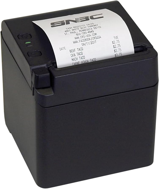 SNBC S80 80mm Thermal Receipt Printer with Triple Interface for Retail and Restaurant POS Systems