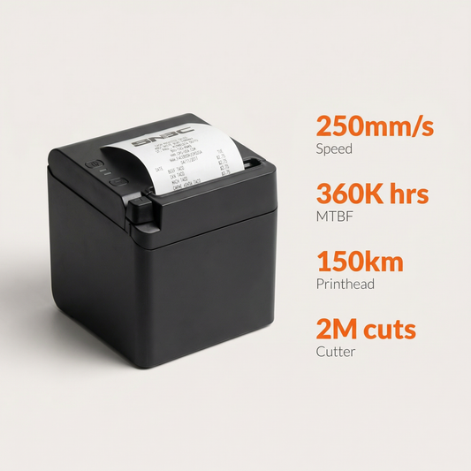 SNBC S80 80mm Thermal Receipt Printer with Triple Interface for Retail and Restaurant POS Systems