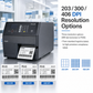 Honeywell PX45 Industrial Label Printer - 4-Inch Thermal Transfer, 12 IPS, 203/300/406 DPI