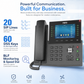 Fanvil X7C Enterprise IP Phone with 5-Inch Color Display, 20 SIP Lines and 60 DSS Keys