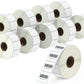 Thermal label 1.25" x 1" (32 mm x 25 mm) Barcode & Address Labels Compatible with Zebra & More Label Printer, Premium Adhesive & Perforated [10 Rolls, 13800 Labels]