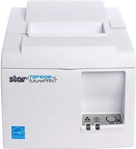 Star Micronics TSP143IIILAN POS Thermal Receipt Printer - White