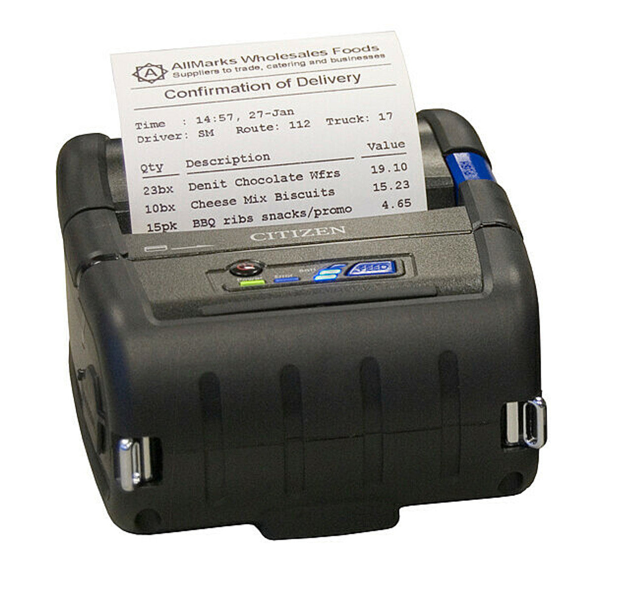 Citizen CMP-30IIWFUCL Mobile Thermal Receipt Printer - Black