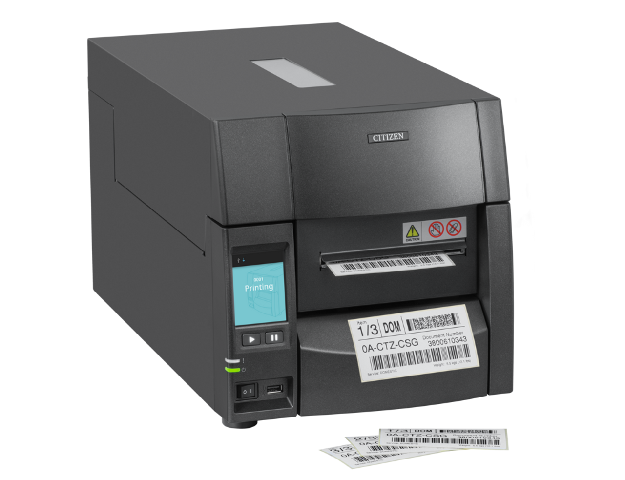 Citizen CL-S700IIINNU-C Industrial Barcode Printer - Black