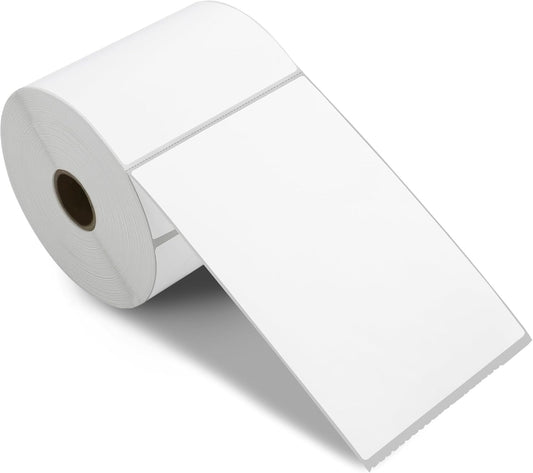 Thermal label 4" x 6" Direct Blank Thermal Shipping Labels with 220 per Roll - Compatible with Zebra 2844 ZP-450 ZP-500 ZP-505 (1 Rolls - 220 Labels)