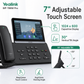 Yealink SIP-T88W Pro Executive IP Phone with Wireless Bluetooth Handset and 7-Inch Touchscreen