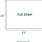 Laser and Inkjet Printer label Full Sheet Shipping Labels 8.5 x 11 for Laser & Inkjet Printers, 500 Sheets 500 Labels Self Adhesive Full Sheet 8 1/2x11 Labels, Mailing Label Sheets for Printer, Full Page Shipping Labels