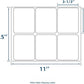 Laser and Inkjet Printer label 500 Sheets 3000 Pcs 3-1/3 x 4 6 Up Shipping Address Labels for Laser & Inkjet Printers, 3-1/3" x 4" 6 per Sheet Shipping Mailing Stickers, 6 Labels per Page