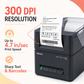 Seiko SLP850-UK0C11-13 Smart Label Printer with Liner-Free Support and 300 DPI Resolution