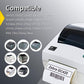 Thermal label 1.25" x 1" (32 mm x 25 mm) Barcode & Address Labels Compatible with Zebra & More Label Printer, Premium Adhesive & Perforated [10 Rolls, 13800 Labels]