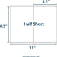 Laser and Inkjet Printer label 500 Sheets 1000 Labels Half Sheet Self Adhesive Shipping Labels for Laser & Inkjet Printers, 8.5" x 5.5" Shipping Mailing Labels, 2 per Page Shipping Labels, 5 1/2 x 8 1/2 Half Sheet Labels