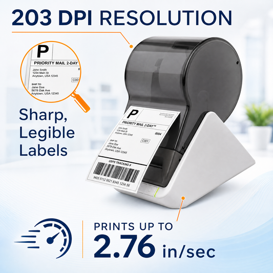 Seiko SLP620 Direct Thermal Label Printer for Office Address Shipping and File Management