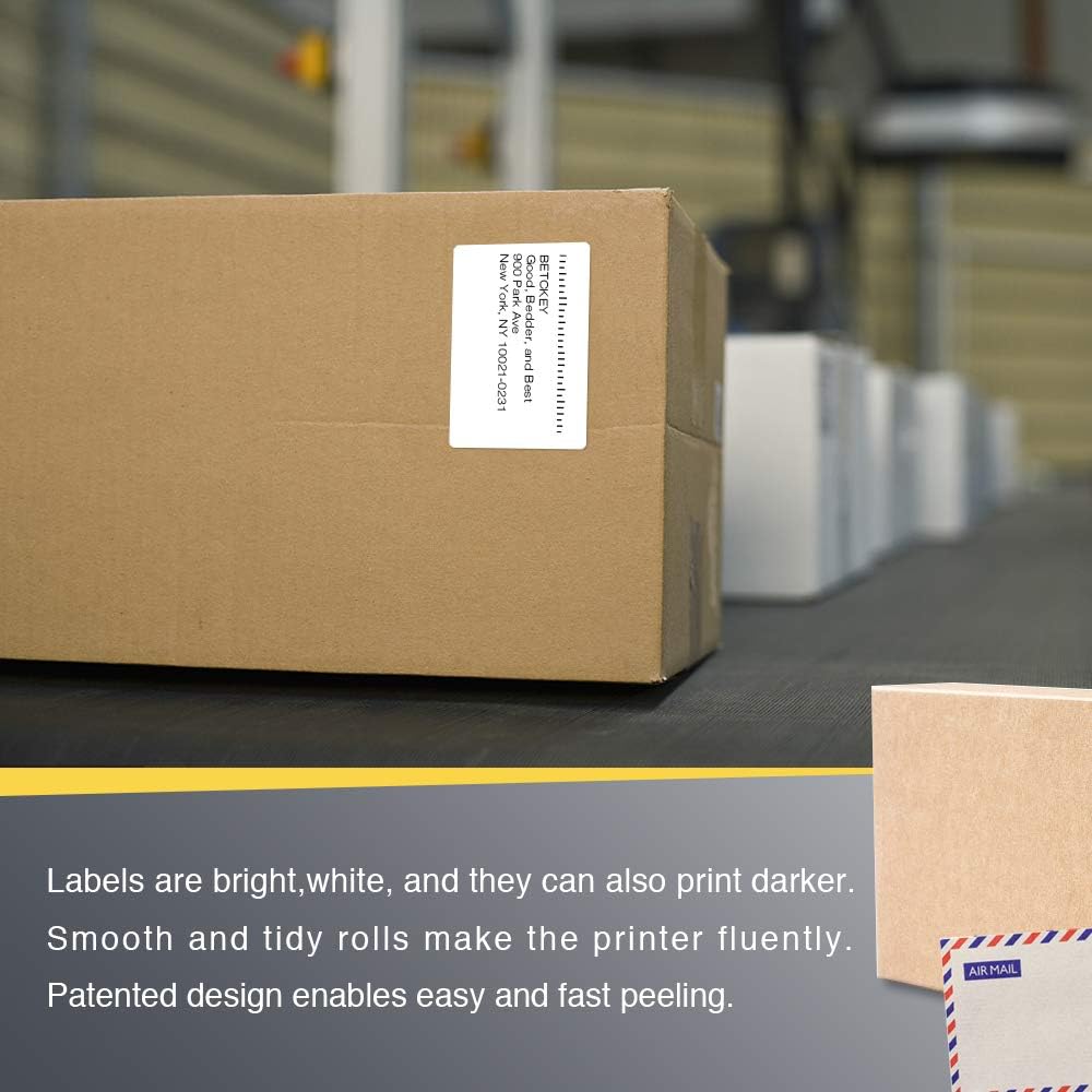 Thermal label 3" x 2" (76 mm x 51 mm) Multipurpose & Shipping Labels Compatible with Zebra & Rollo Label Printer, Premium Adhesive & Perforated [10 Rolls, 7500 Labels]