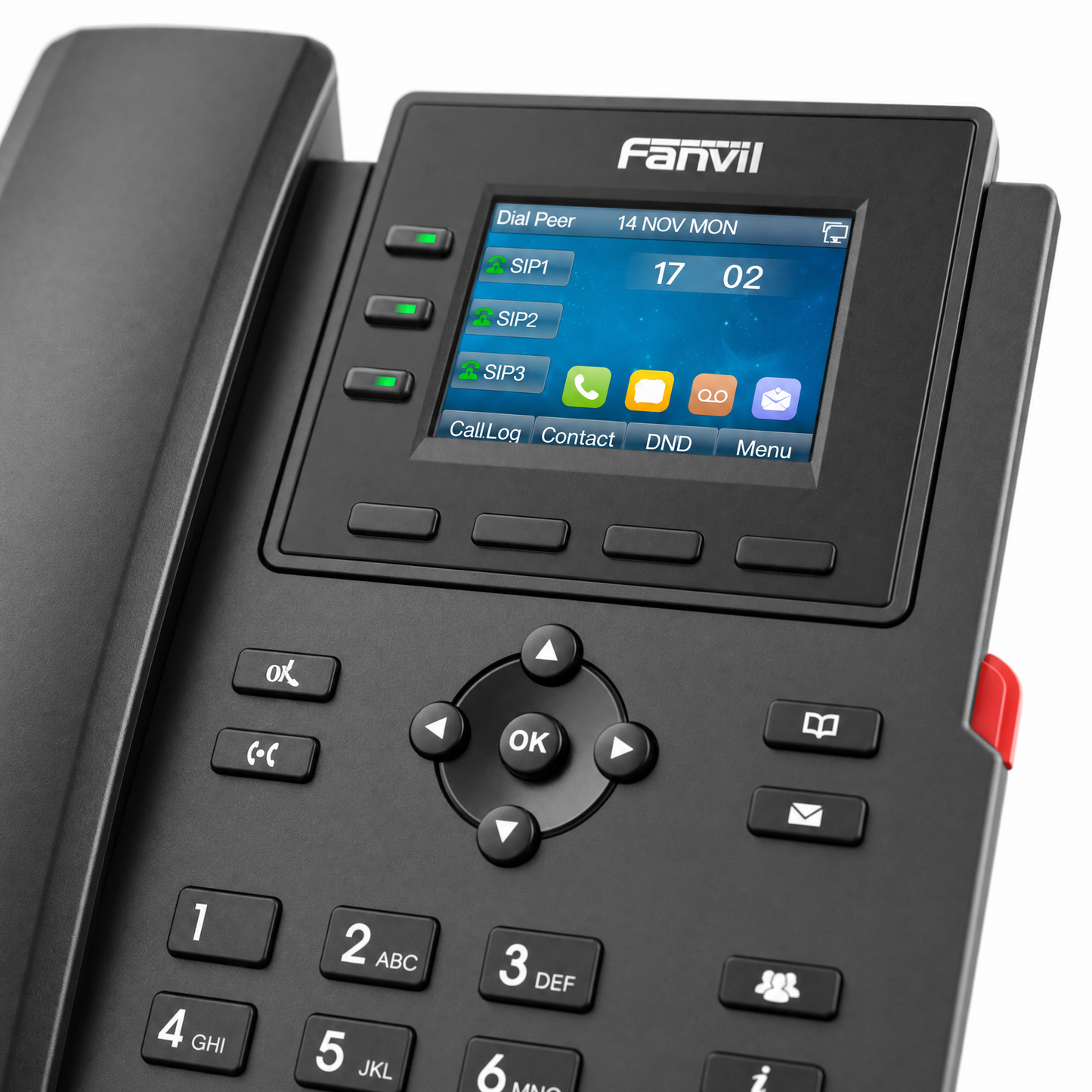 Fanvil X303W Enterprise IP Phone with Dual-Band Wi-Fi and 4 SIP Lines for Business Communications