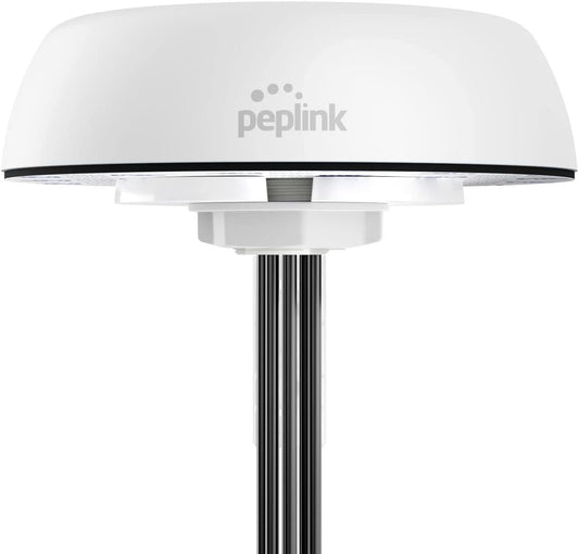 Peplink Cellular and WiFi Antenna Mobility 42G | 5G/LTE Ready 2x2 MIMO Dual Band (2.4GHz & 5GHz) External Router Computer Networking Antenna System with GPS Receiver | Robust IP68 | SMA | 16ft, White