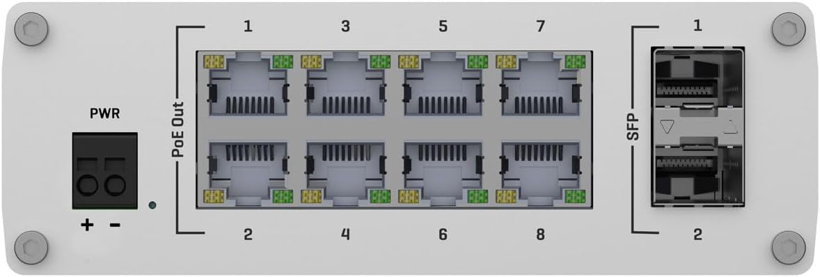 Teltonika TSW210 10-Port Unmanaged Gigabit Ethernet Switch with 2 SFP Ports