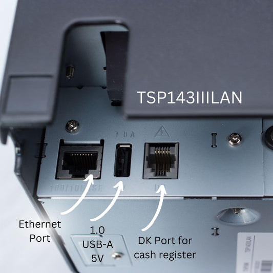 Star Micronics TSP143IIILAN Thermal Receipt Printer - Grey