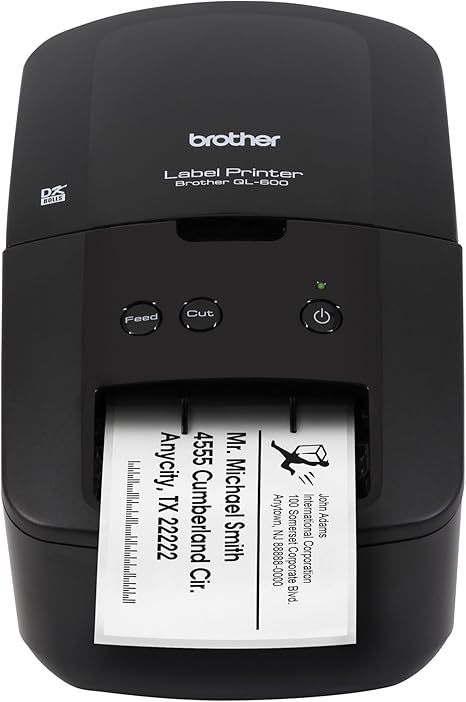 Brother QL600 Desktop Monochrome Thermal Label Printer – USB Connectivity