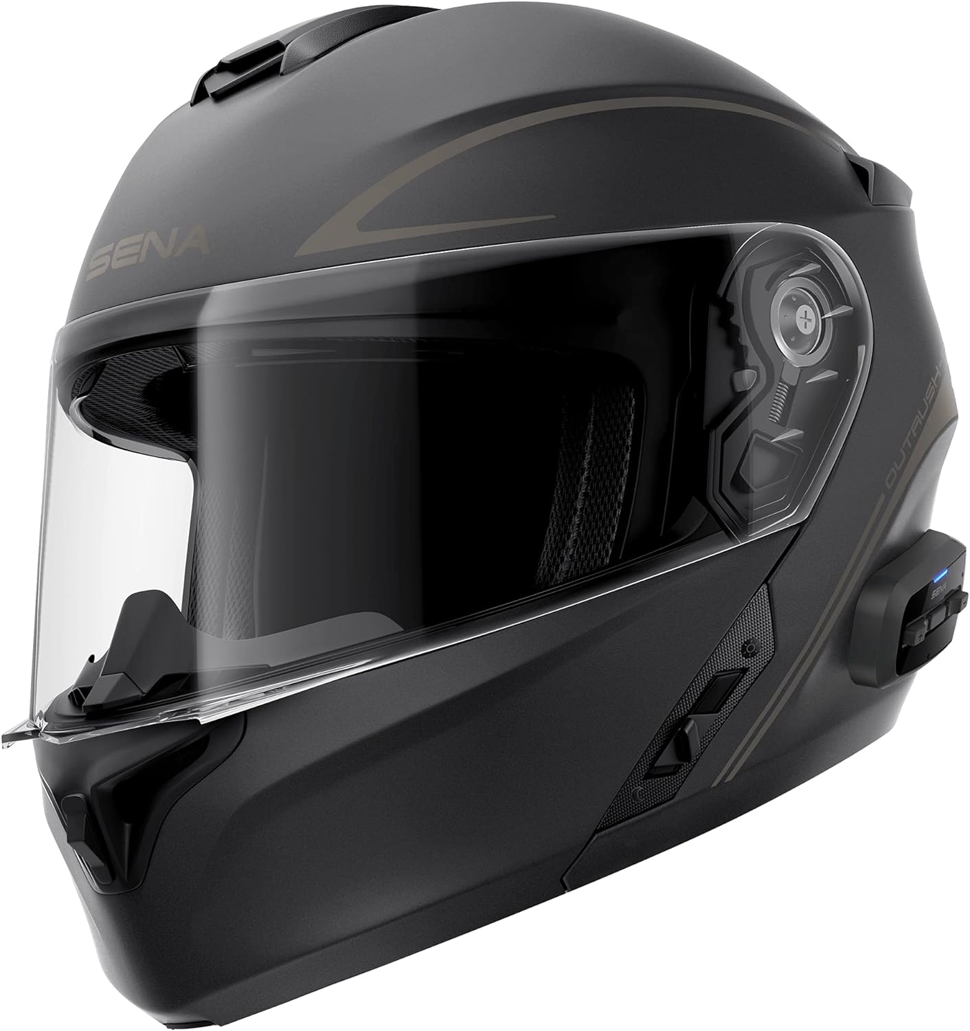 SenaOutrush Bluetooth Modular Motorcycle Helmet with Intercom System, DOT
